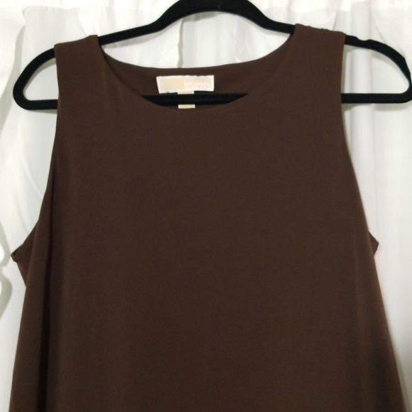 Michael Kors sleevless brown top fringe bottom - Picture 2 of 8